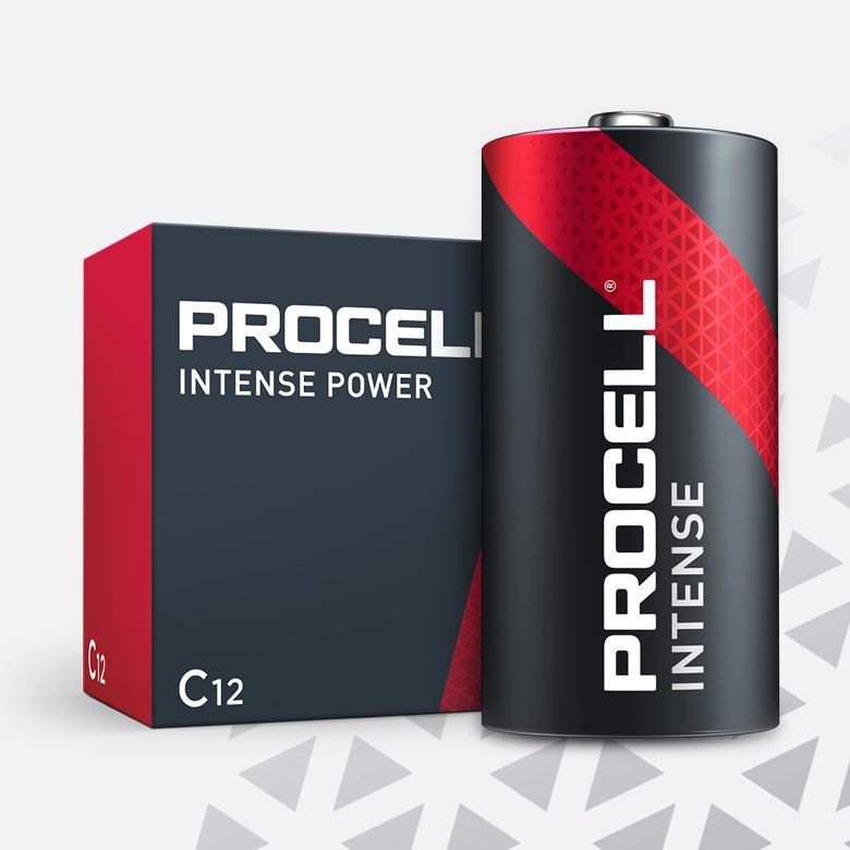 Procell Alkaline Intense Power C, 1.5v Batteries